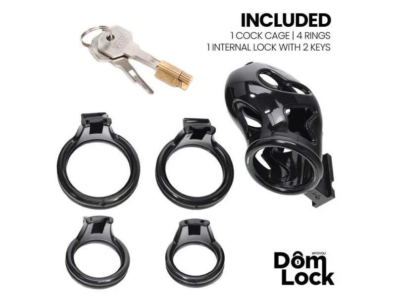 Parole Jaula para el Pene con Candado Interno