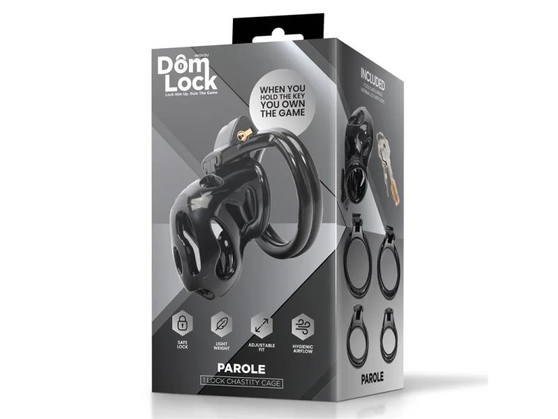 Parole Jaula para el Pene con Candado Interno
