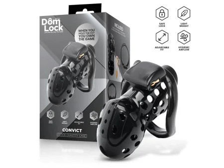 Convict Jaula para el Pene con Candado Interno