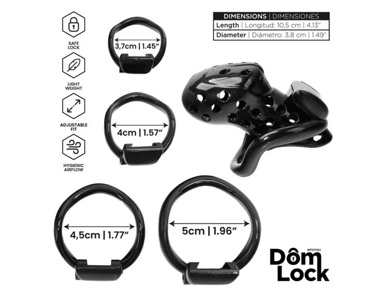 Convict Jaula para el Pene con Candado Interno