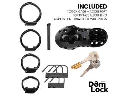 Convict Jaula para el Pene con Candado Interno