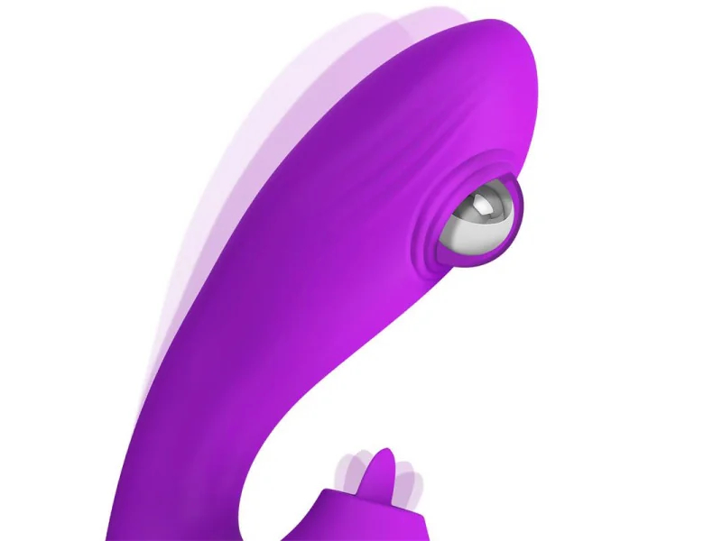 No TwentyOne Vibrador con Bola Pulsante y Lengua Estimuladora