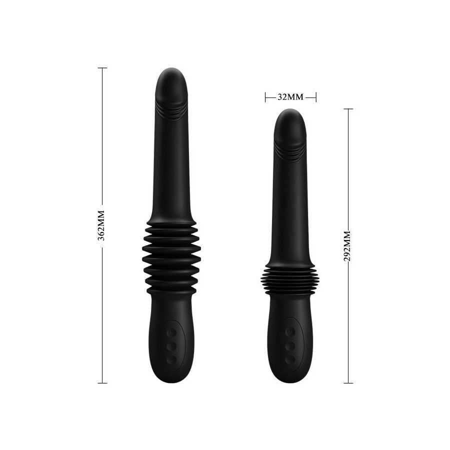 Pazuzu Vibrador con Thrusting USB Silicona