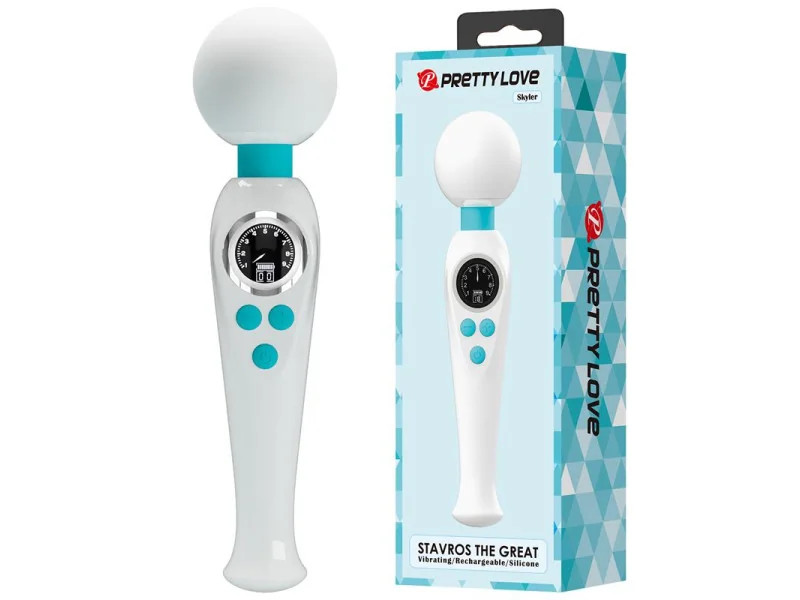 Skyler Masajeador con Pantalla Digital Blanco