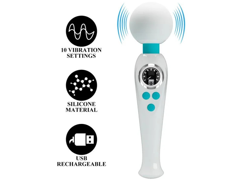 Skyler Masajeador con Pantalla Digital Blanco