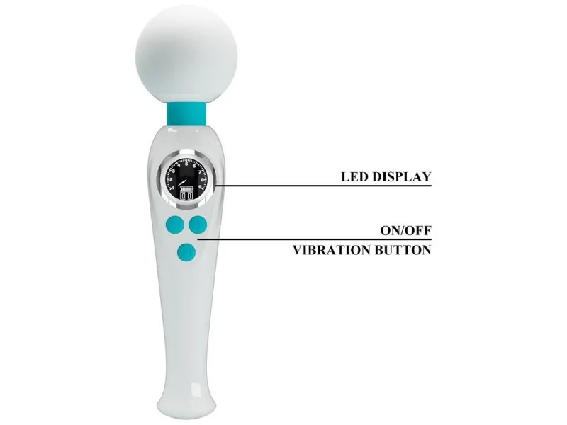 Skyler Masajeador con Pantalla Digital Blanco