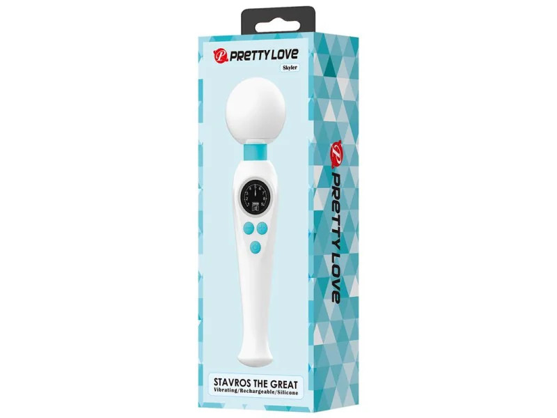 Skyler Masajeador con Pantalla Digital Blanco