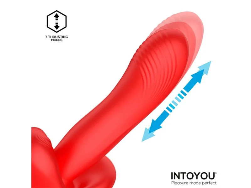 Vyron Vibrador con Thrusting y Biting Mordisqueo