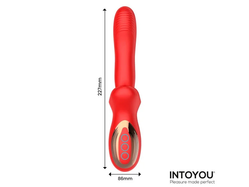 Vyron Vibrador con Thrusting y Biting Mordisqueo