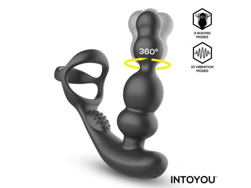 Klark Plug Anal Oscilante con Vibracion y Control Remoto