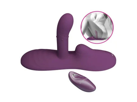 Luka Asiento con Vibrador con Finger Efecto Calor y Bolas Rotadoras