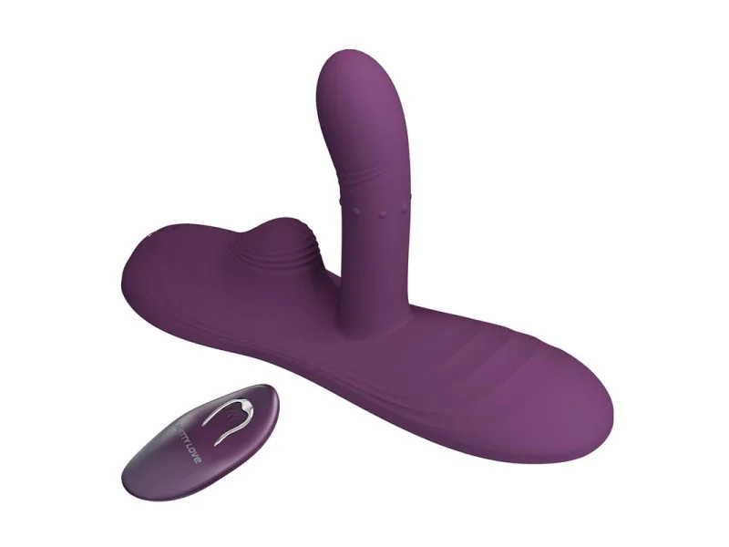 Luka Asiento con Vibrador con Finger Efecto Calor y Bolas Rotadoras