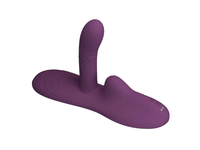 Luka Asiento con Vibrador con Finger Efecto Calor y Bolas Rotadoras