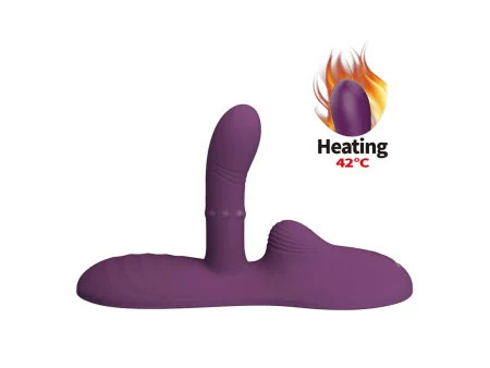 Luka Asiento con Vibrador con Finger Efecto Calor y Bolas Rotadoras