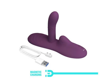 Luka Asiento con Vibrador con Finger Efecto Calor y Bolas Rotadoras