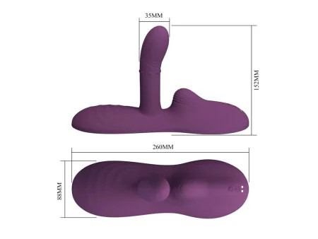 Luka Asiento con Vibrador con Finger Efecto Calor y Bolas Rotadoras