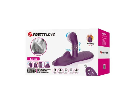 Luka Asiento con Vibrador con Finger Efecto Calor y Bolas Rotadoras