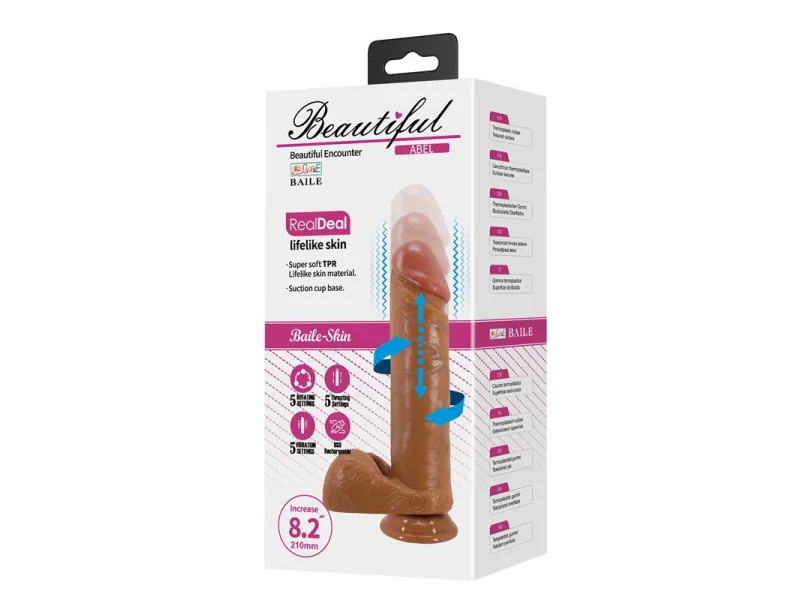 Abel Vibrador Realista con Rotacion y Thrusting