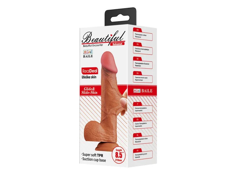 Bahamut Dildo Realista Piel Deslizante 85
