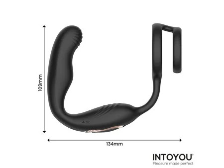 Bruce Masajeador Prostatico 360º y Doble Anillo con Vibracion Bruce Masajeador Prostatico 360º y Doble Anillo con Vibracion