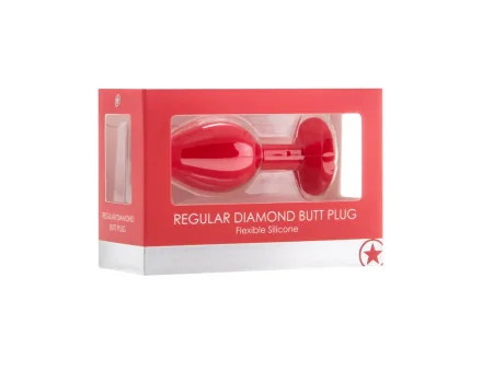 Shots Ouch Plug Anal Diamante Rojo