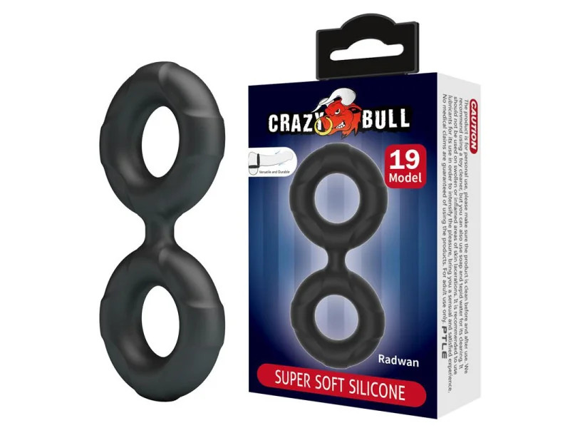 Radwan Anillo para el Pene Doble Silicona Mod 19