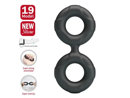 Radwan Anillo para el Pene Doble Silicona Mod 19