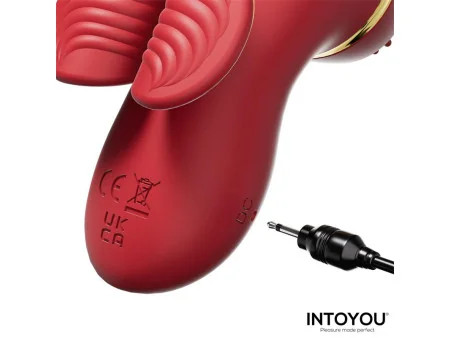 Beeny Estimulador con 4 Cabezales Succion Tapping Tickling y Licking