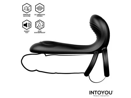 Synkox Girth Gainer con Doble Anillo para el Pene con Vibracion