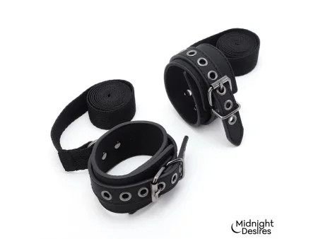 Set Bondage con Esposas Antifaz y Pluma Estimuladora