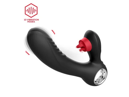 Niza Vibrador con Calor y Triple Lengua Estimuladora de Clitoris Niza Vibrador con Calor y Triple Lengua Estimuladora de Clitoris