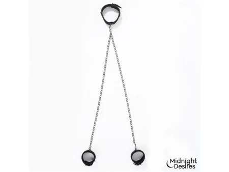 Collar con Esposas para Tobillos con Cadena Collar con Esposas para Tobillos con Cadena