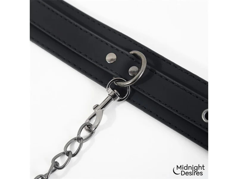 Collar con Esposas para Tobillos con Cadena