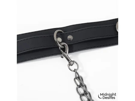 Collar con Esposas para Tobillos con Cadena Collar con Esposas para Tobillos con Cadena