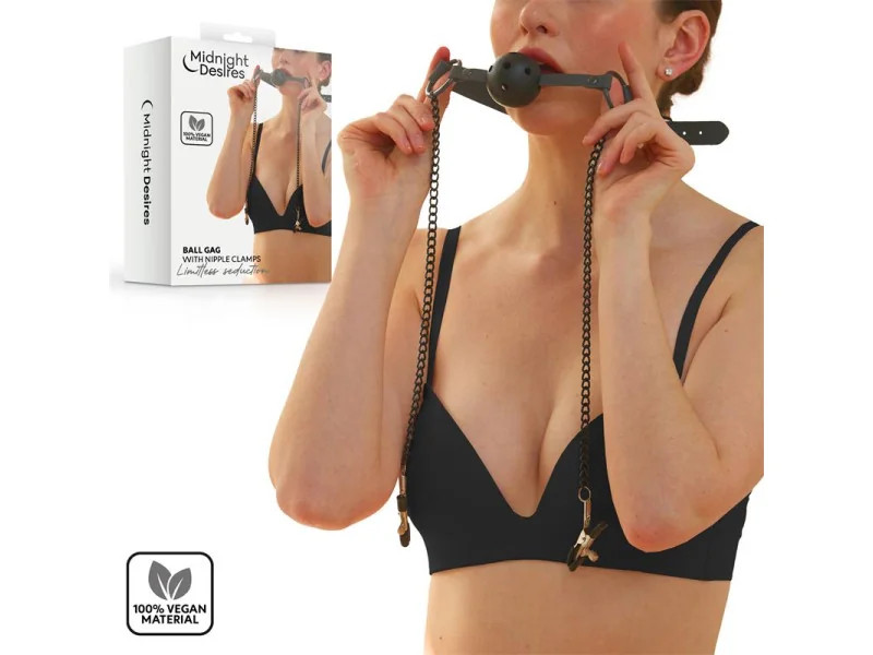 Pinzas para Pezones y Mordaza de Bola Pinzas para Pezones y Mordaza de Bola