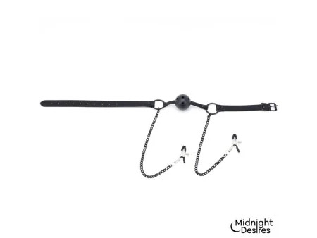 Pinzas para Pezones y Mordaza de Bola Pinzas para Pezones y Mordaza de Bola