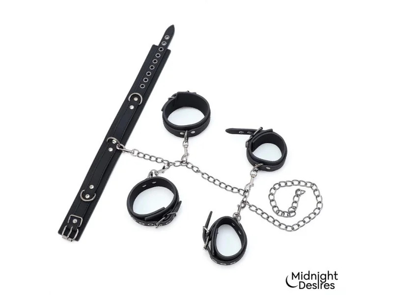 Set de Restricciones con Collar y Esposas