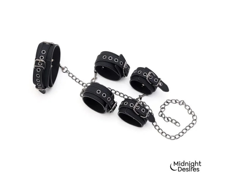 Set de Restricciones con Collar y Esposas