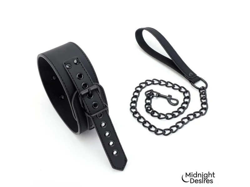 Set de Restricciones con Esposas y Collar con Correa