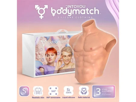 Boomax Traje Torso Masculino Hiperrealista Silicona Liquida Talla S