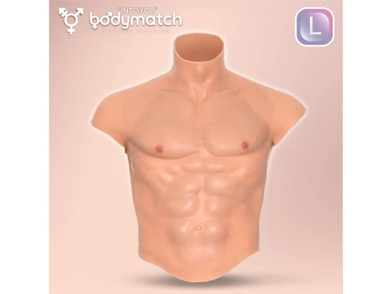 Boomax Traje Torso Masculino Hiperrealista Silicona Liquida Talla L