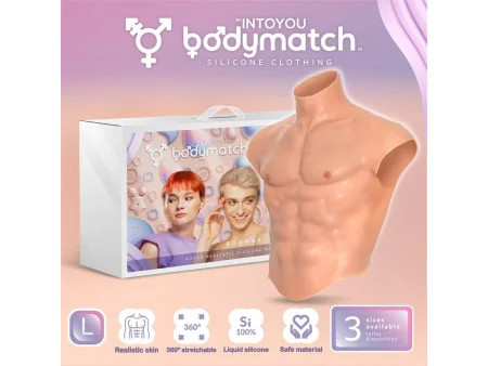 Boomax Traje Torso Masculino Hiperrealista Silicona Liquida Talla L