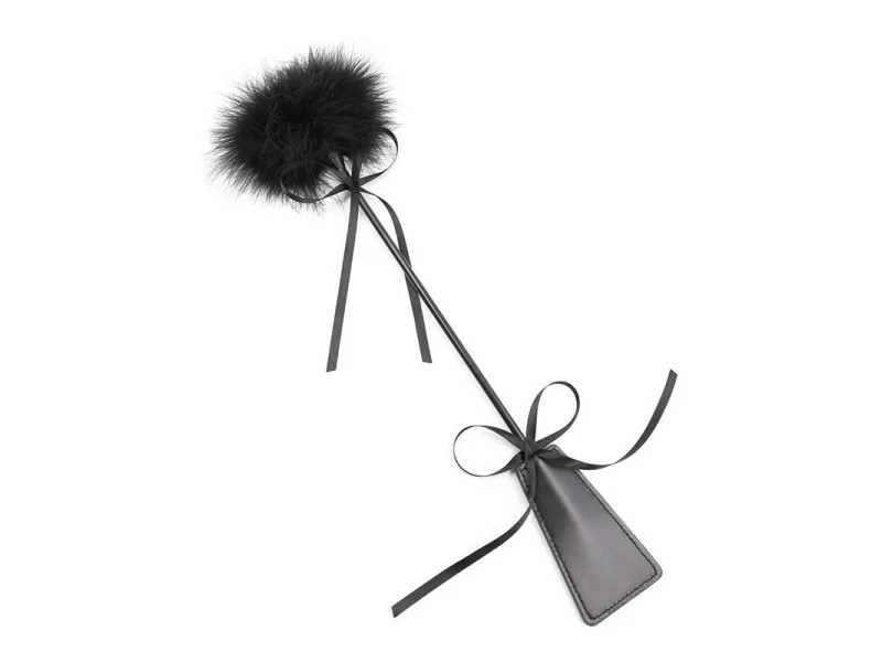 Plumero y Fusta 2 en 1 49 cm Negro