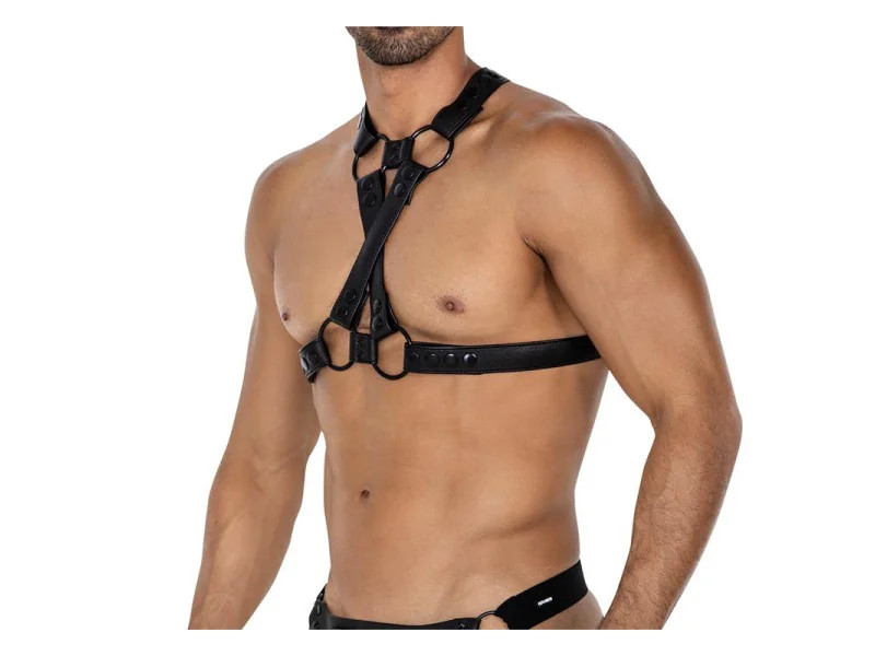 H4RNESS06 Arnes de Pecho 4WAY Negro Talla Unica