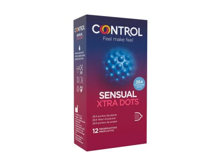 Sensual Xtra Dots Punteados 12 uds