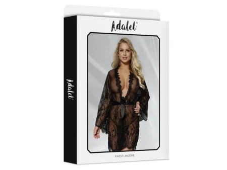 Lucy Peignoir Semi Transparente y Tanga