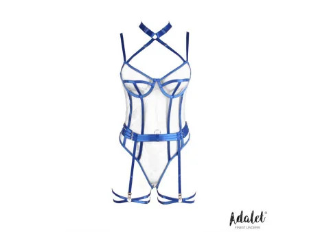 Killye Teddy de Malla con Tiras con Ligas Azul