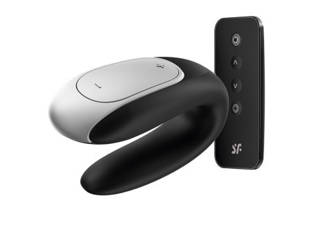 Double Fun Vibrador para Parejas con APP y Control Remoto Negro