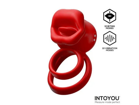 Bittey Anillo Vibrador con Biting Mordisqueo