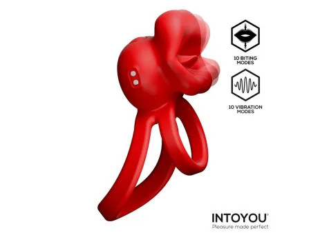 Bittey Anillo Vibrador con Biting Mordisqueo